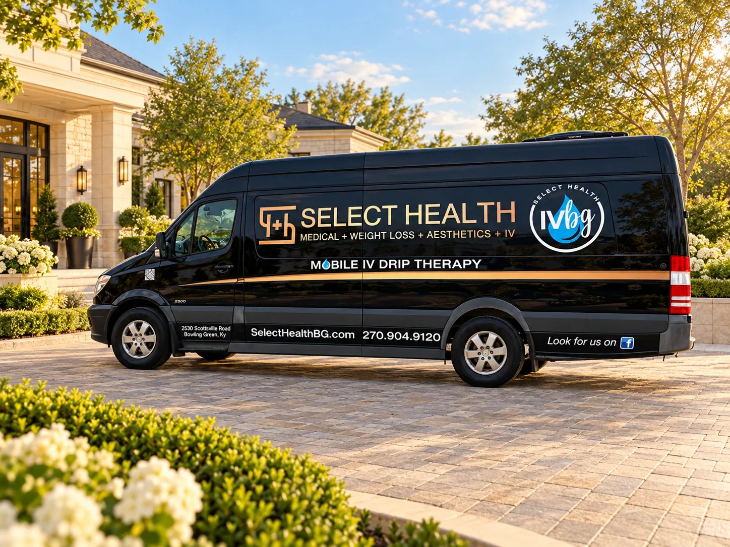 Select Health mobile IV drip therapy van
